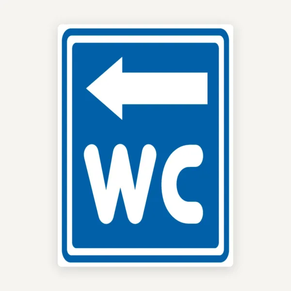 Semn  de wc cu sageata la stanga