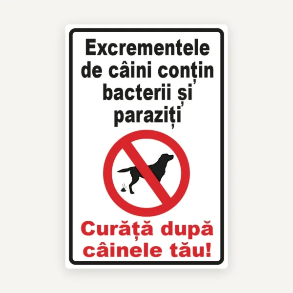 Semn excrementele de caini contin bacterii si paraziti curata dupa cainele tau