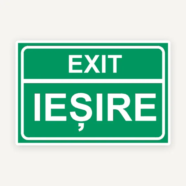 Semn exit si iesire