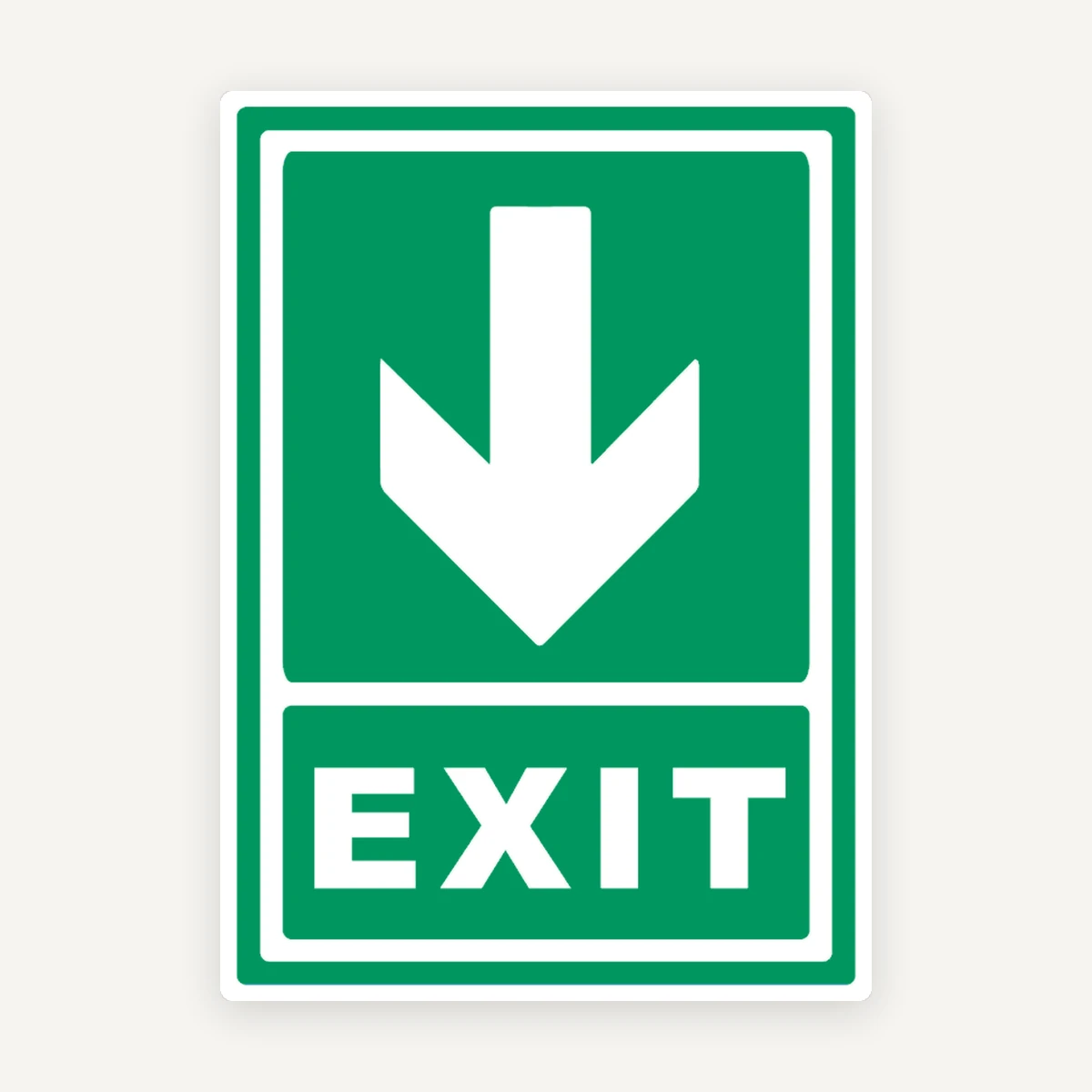 Semn exit spre directie in jos
