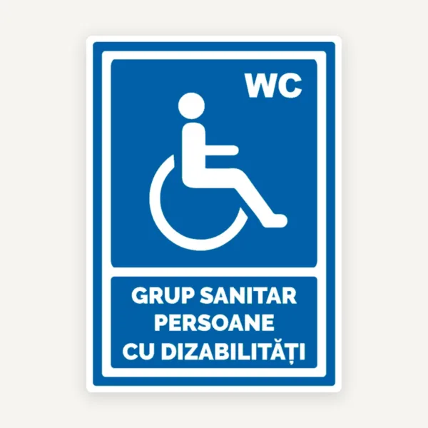 Semn grup sanitar persoane cu dizabilitati