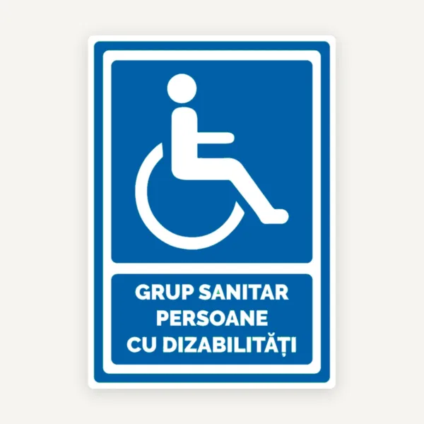 Semn grup sanitar persoane cu handicap