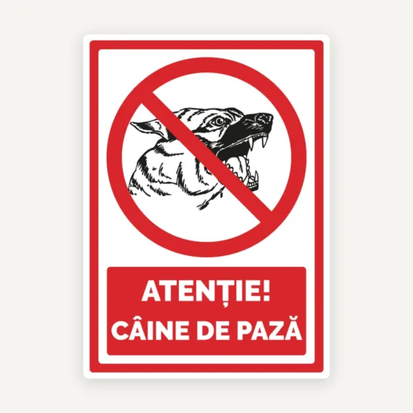 Semn pentru atentie caine de paza