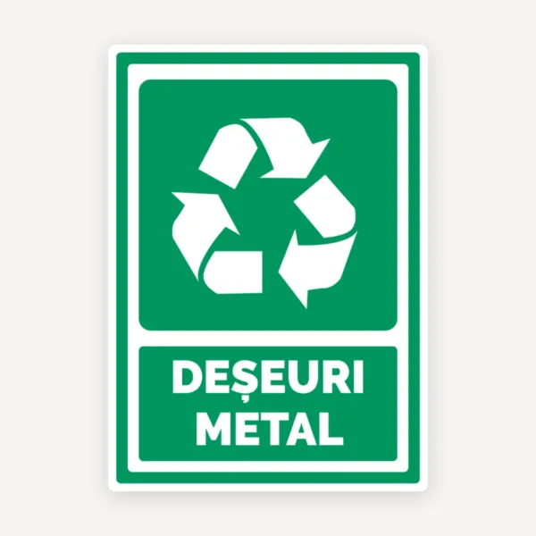 Semn pentru deseuri metal