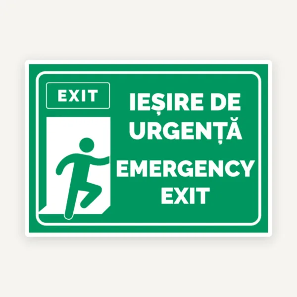 Semn pentru iesire de urgenta emergency exit