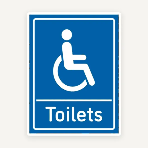 Sign disabled Toilets