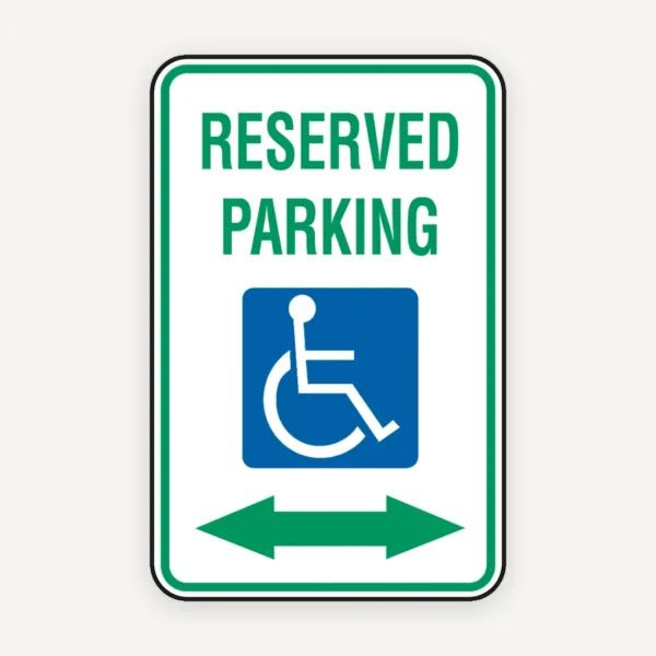 Sign reserved parking