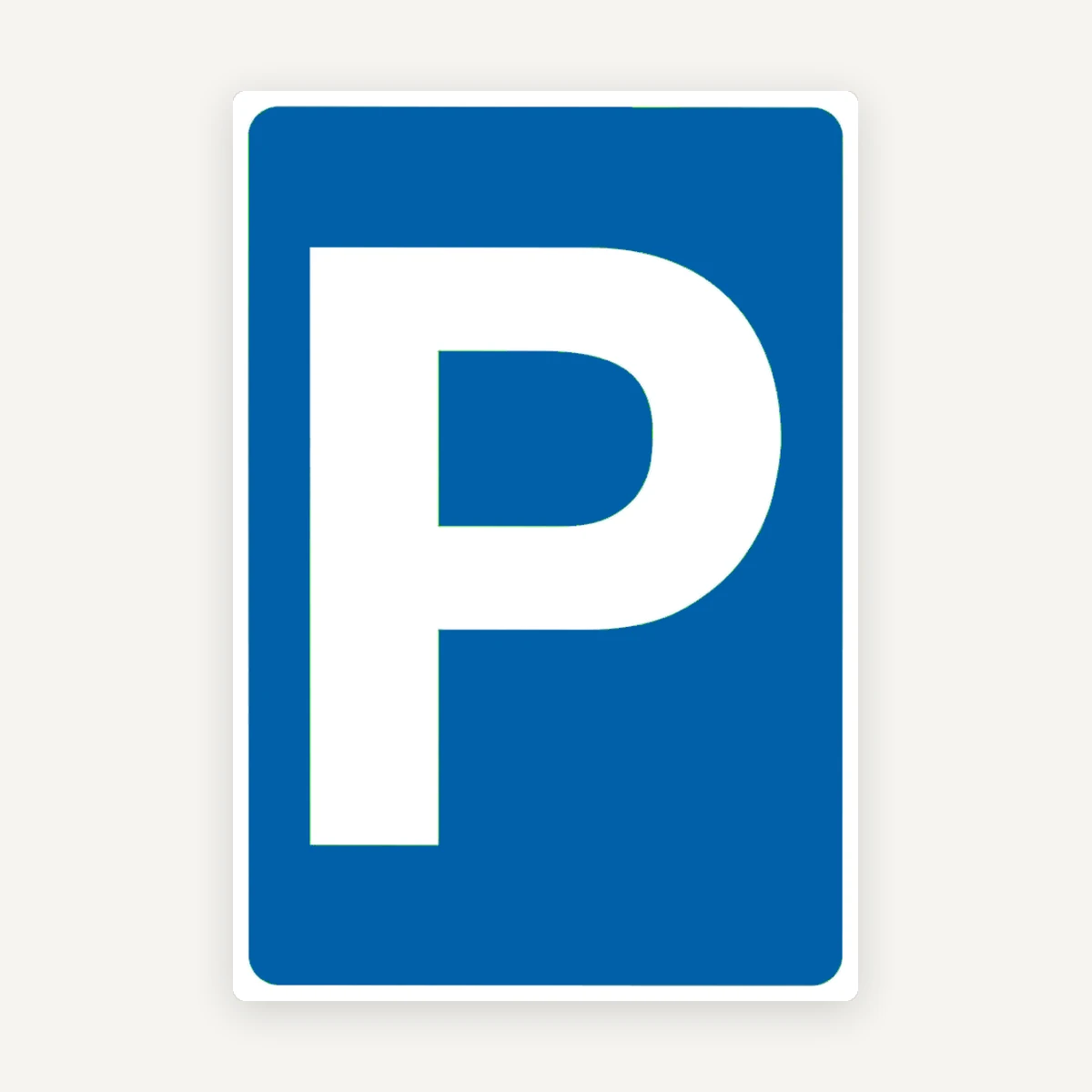 Parking sign