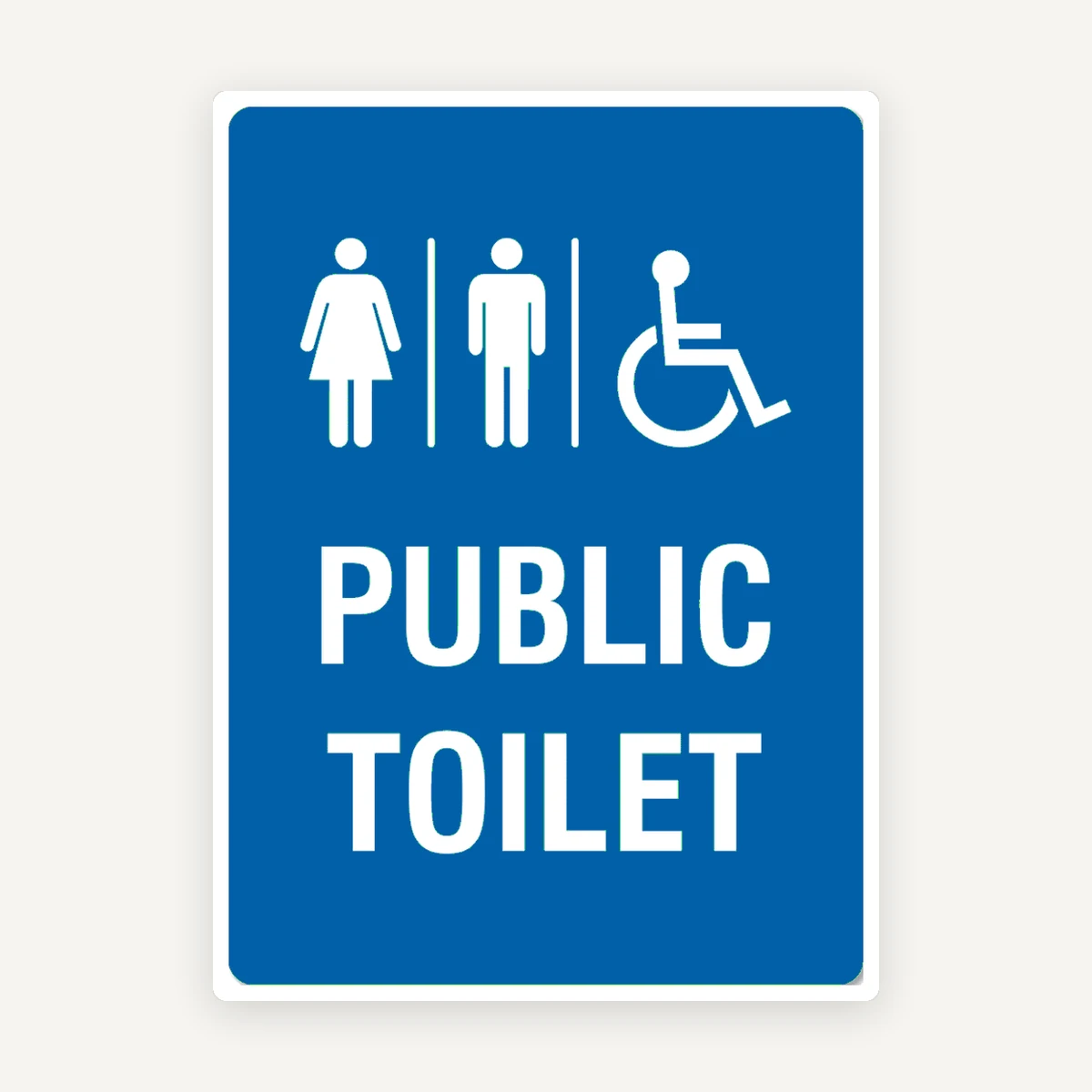Public Toilet Sign
