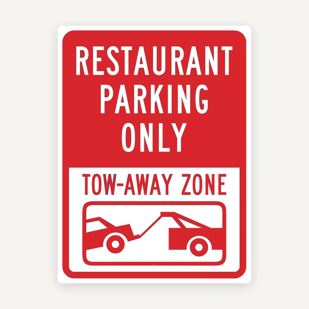 Restaurant Parking Only sign