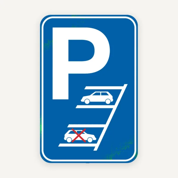 Reverse parking only sign