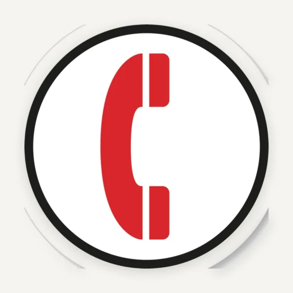 ETICHETĂ CU SIMBOLUL „TELEFON”