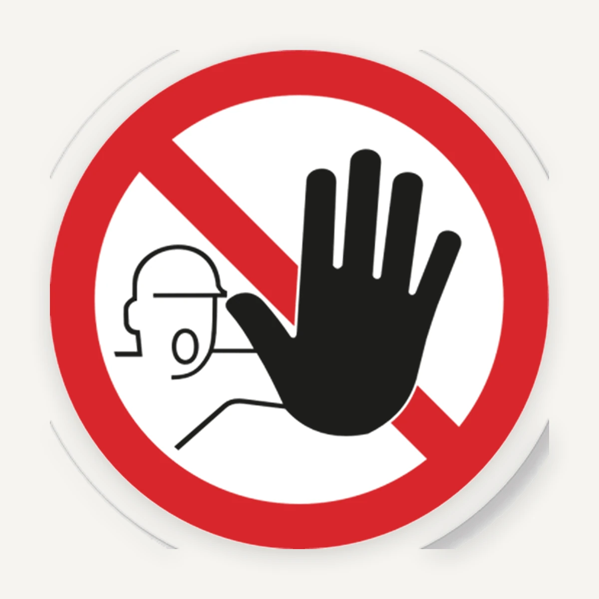 Etichetă de Siguranță - Acces Interzis Persoanelor Neautorizate | Protejează-ți Spațiile