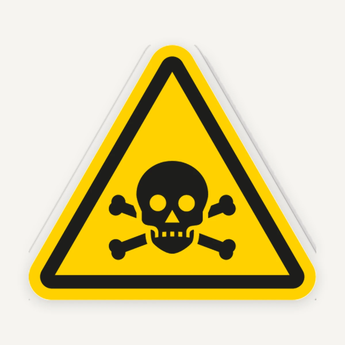 Etichetă Pericol Toxic - Conform Norme de Securitate