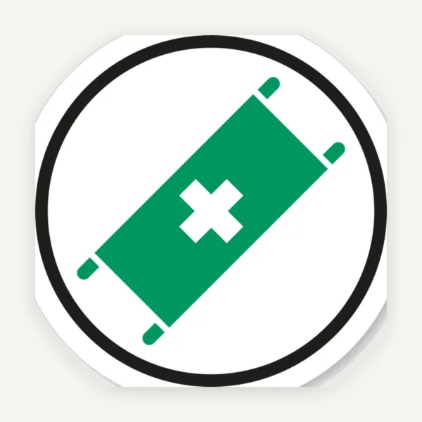 Etichetă targă medicală - Rezistentă și ușor de aplicat pentru spitale și clinici
