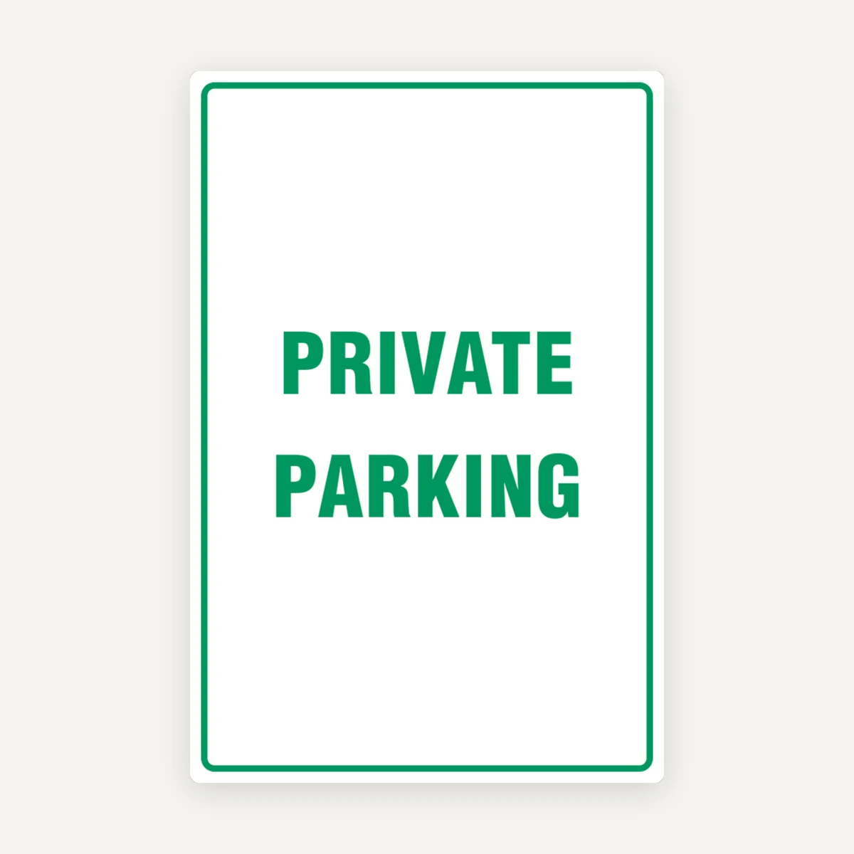 PRIVATE PARKING SIGN