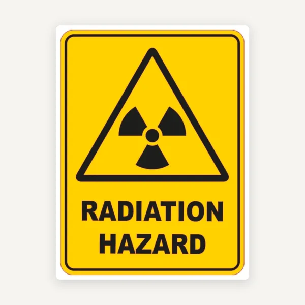 Radiation Hazard Warning Safety Sign
