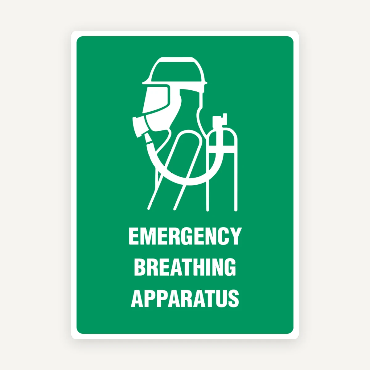 SIGN EMERGENCY BREATHING APPARATUS