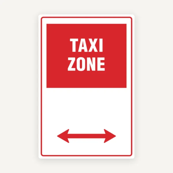 TAXI ZONE SIGN