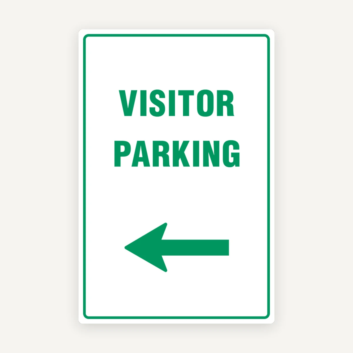 VISITOR PARKING LEFT SIGN
