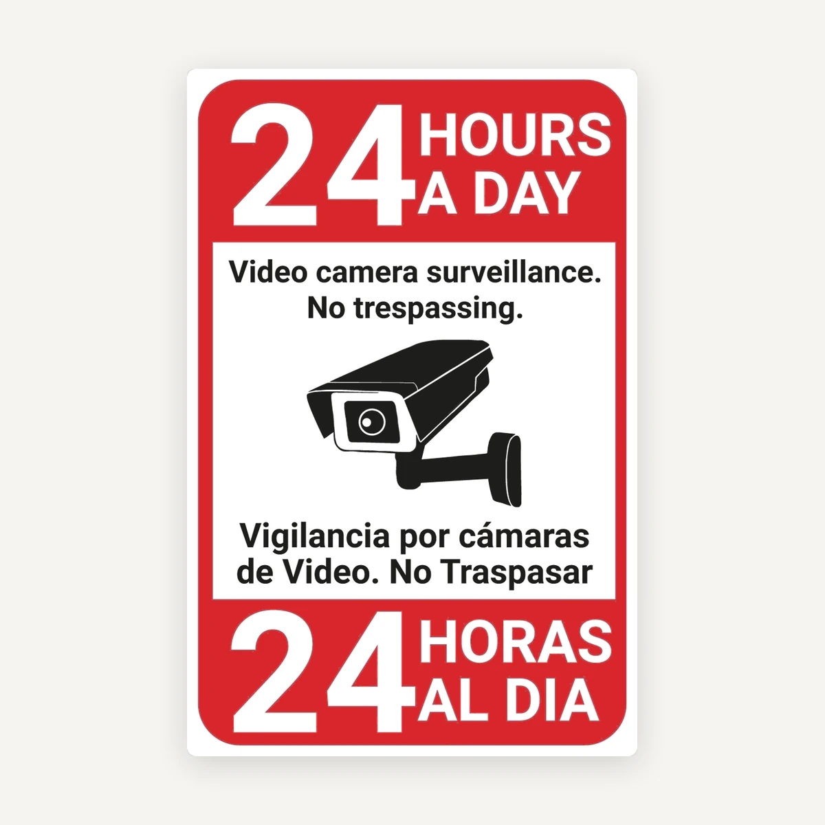 Indicator „Supraveghere video 24 de ore - Accesul interzis” - Protecție completă pentru proprietăți