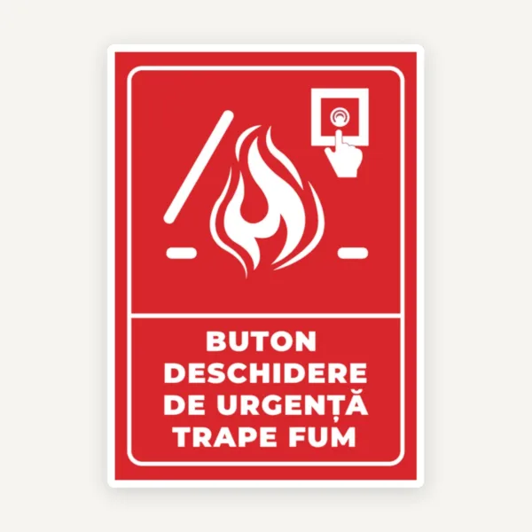 Indicator Vizual pentru Buton Trapa de Fum - Funcționare in caz de incendiu