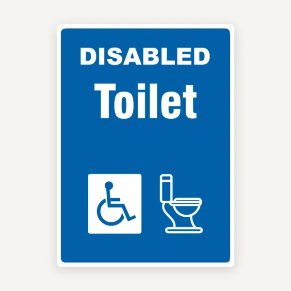 Indicator WC Adaptat Dizabilităților - Soluție Practică și Modernă pentru Spații Publice pentru Semn WC Persoane cu Dizabilități