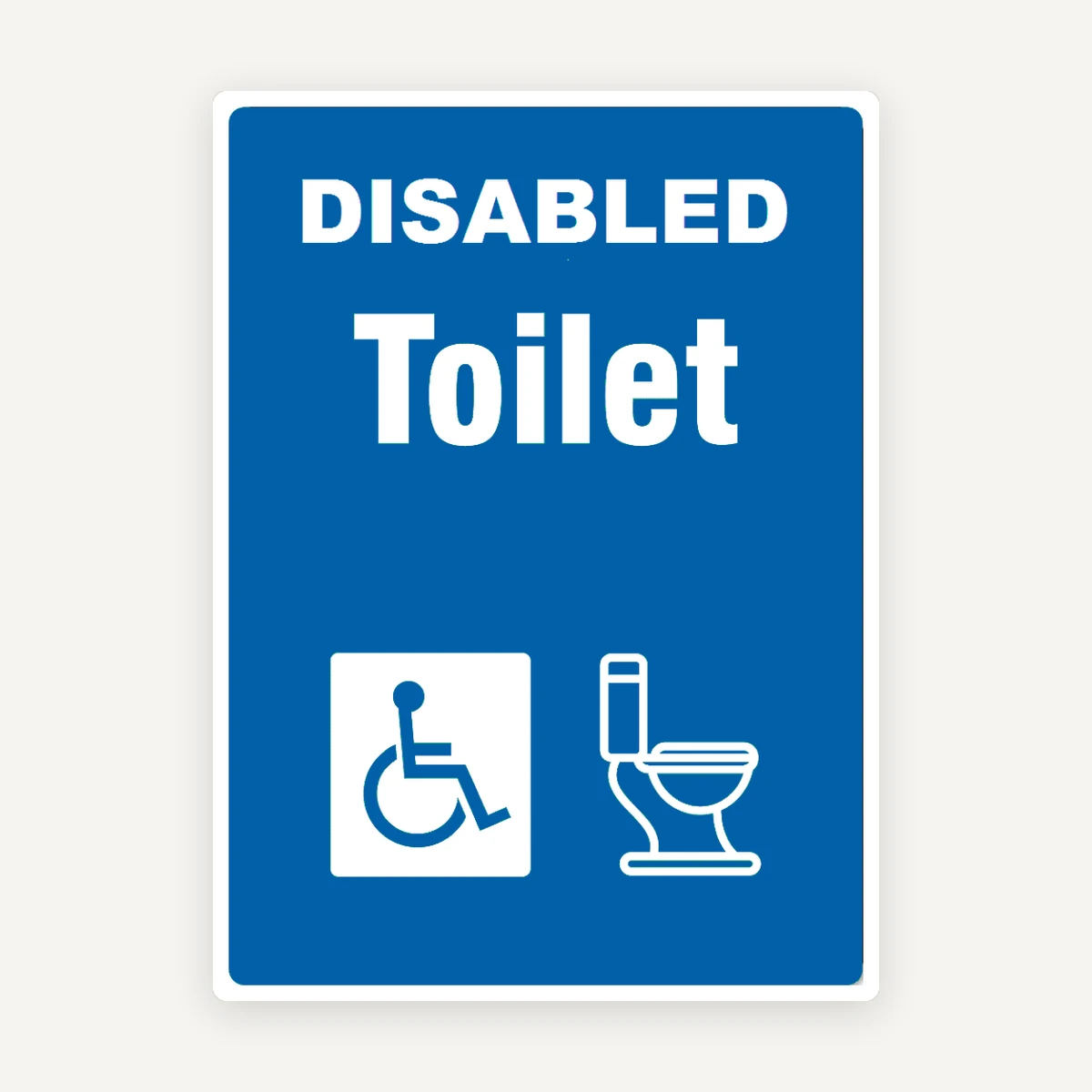 Indicator WC Adaptat Dizabilităților - Soluție Practică și Modernă pentru Spații Publice pentru Semn WC Persoane cu Dizabilități