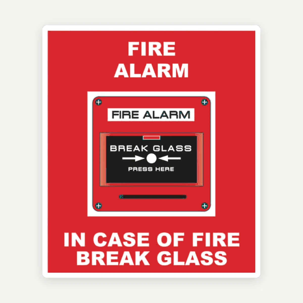 Semne Personalizat Buton Incendiu - Ideal pentru Firme și Spații Publice