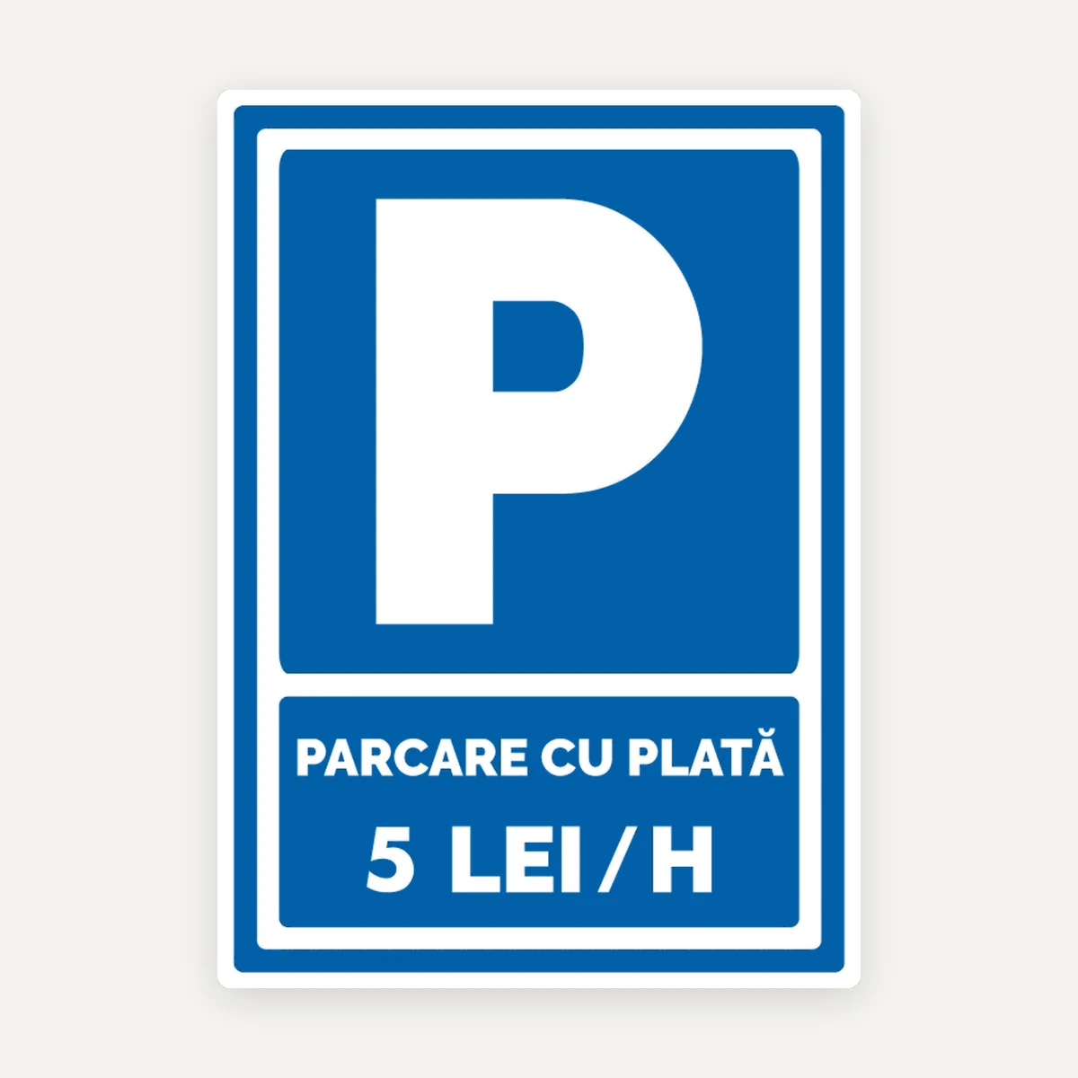 Parcare cu plata 5 lei ora