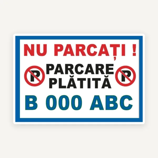 Parcari platite personalizate