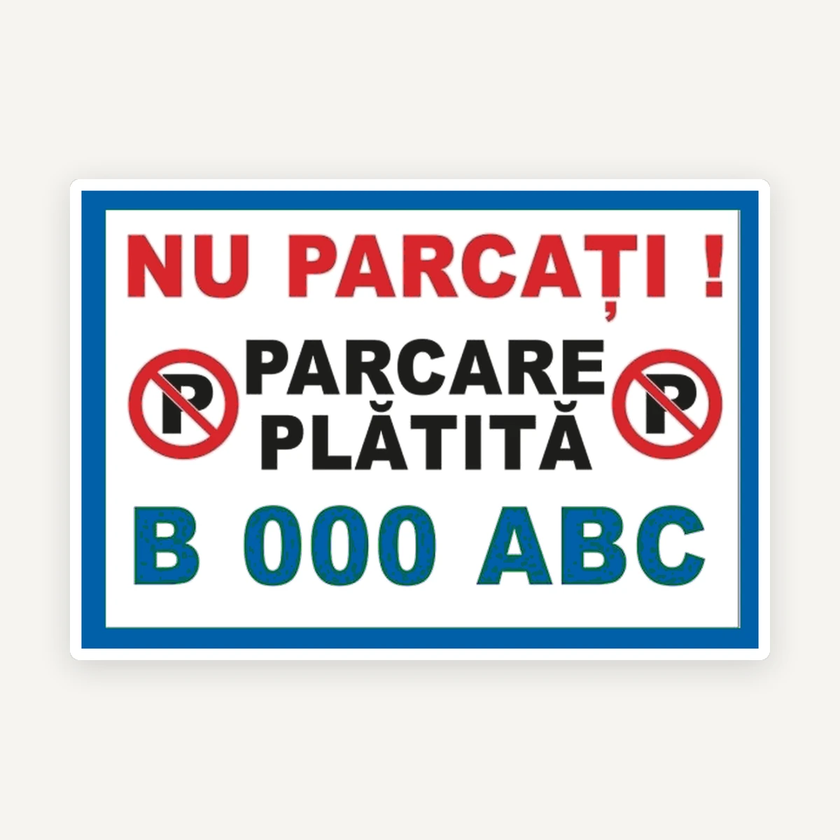 Parcari platite personalizate