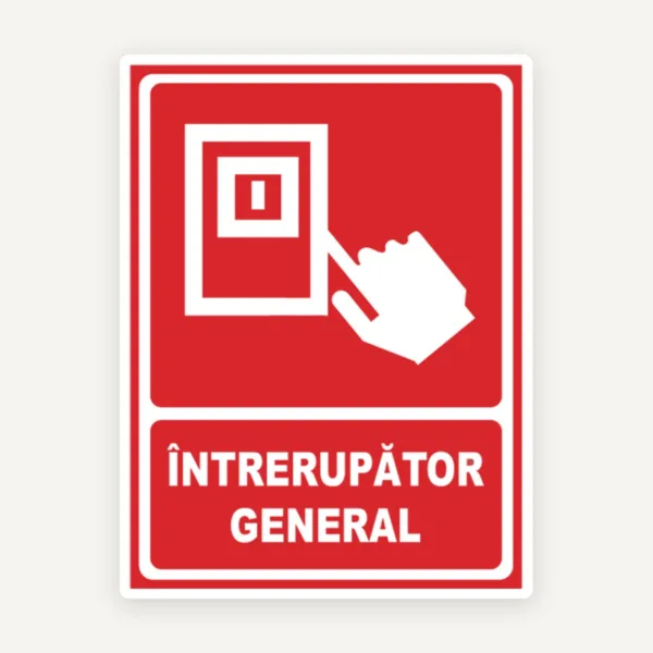 Semn intrerupator  general