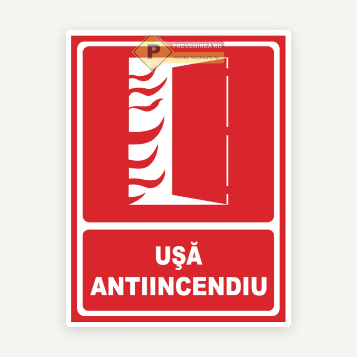 Semn pentru usa antiincendiu