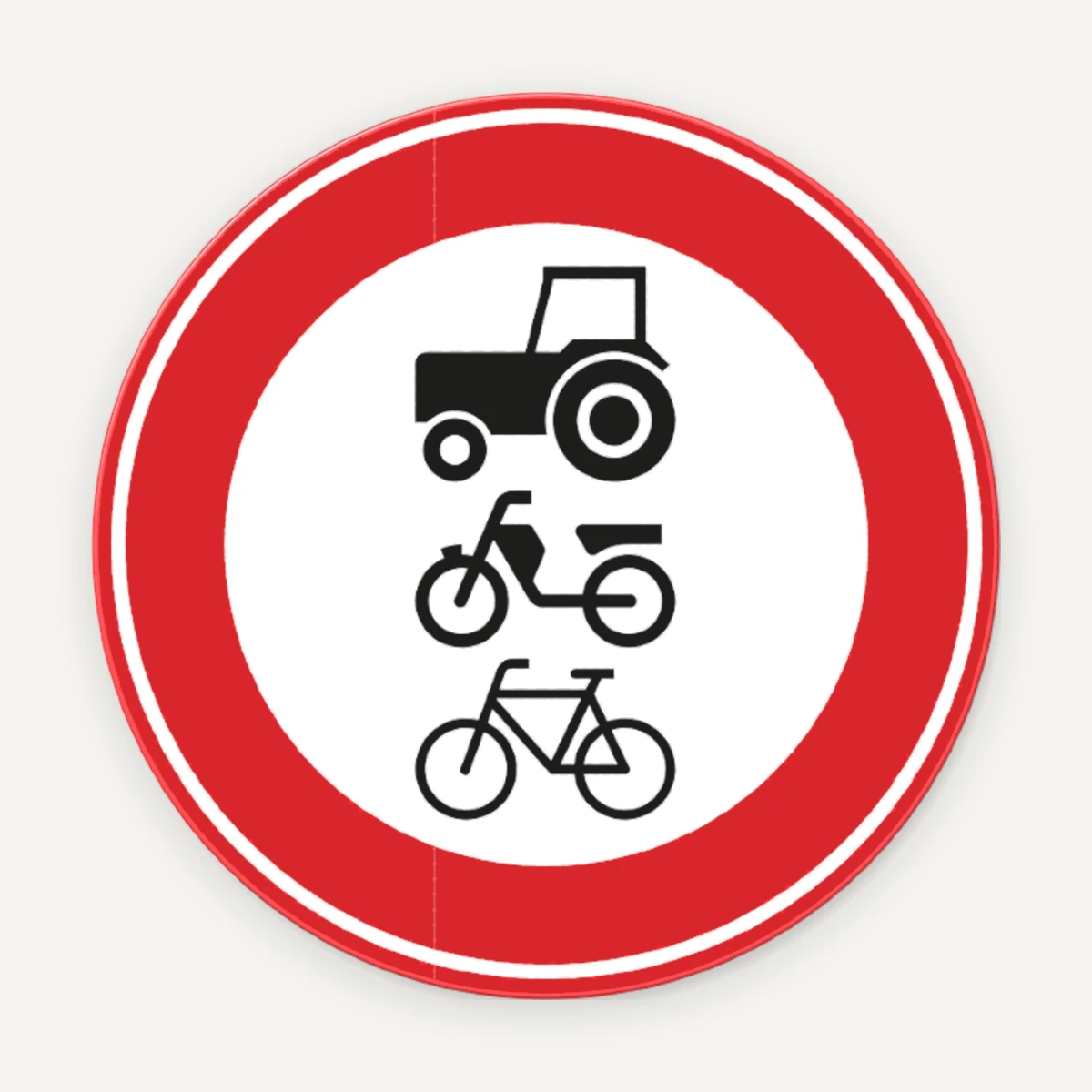 interdicție de circulație pentru autovehiculele care nu pot circula cu o viteză mai mare de 25 km/h din aluminiu