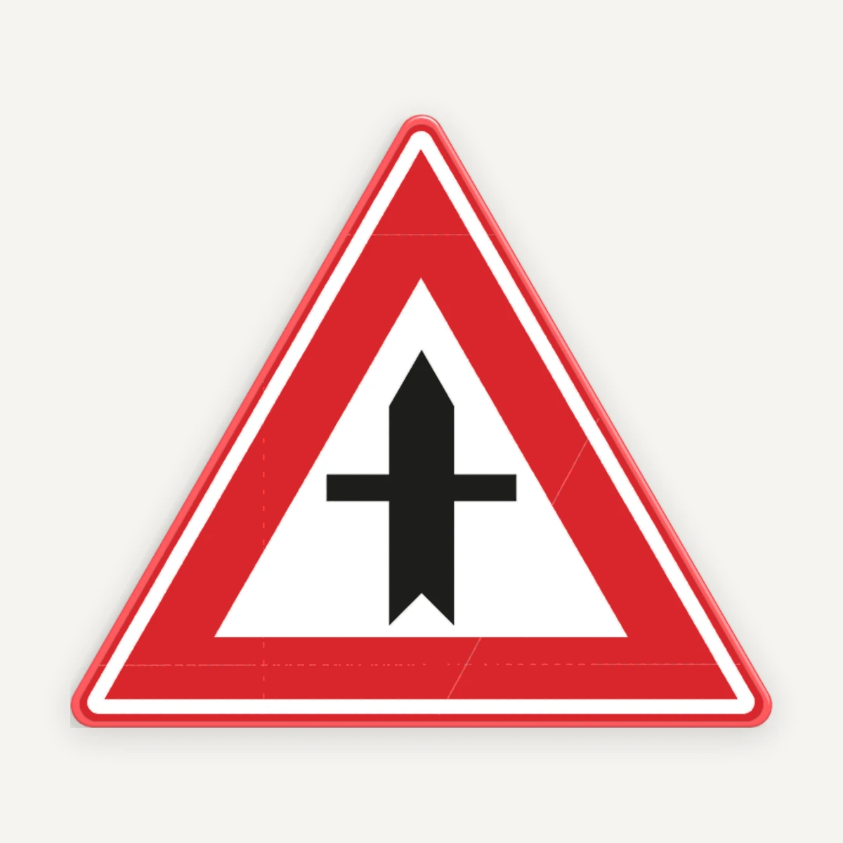 Intersecție prioritară din aluminiu