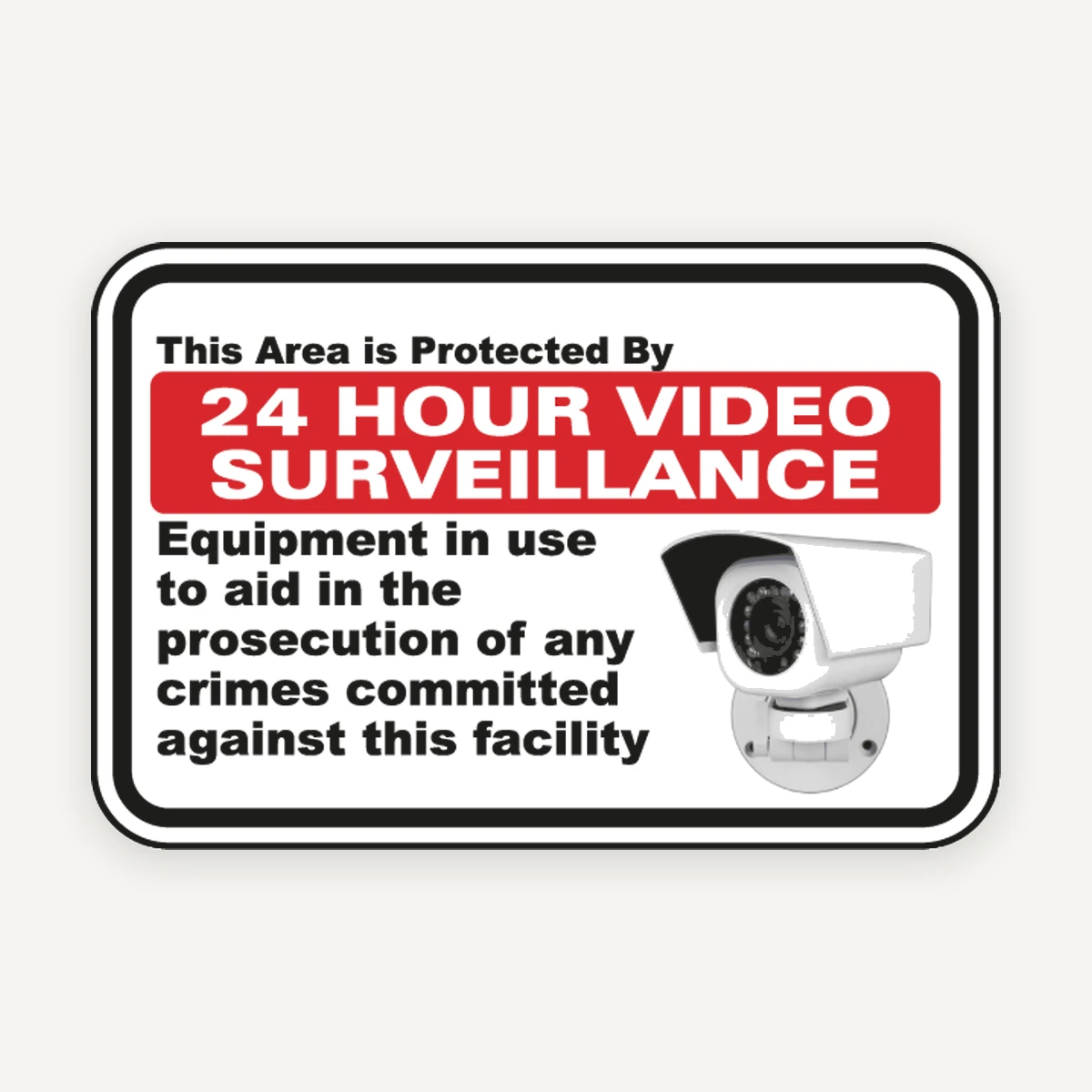 Indicator supraveghere video 24/7 - Protecție și informare vizuală