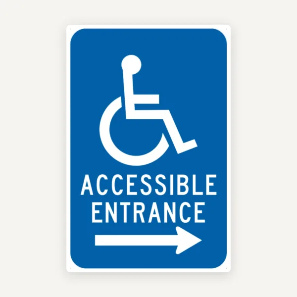 Placă Acces Persoane cu Handicap - Soluție Profesională pentru Clădiri