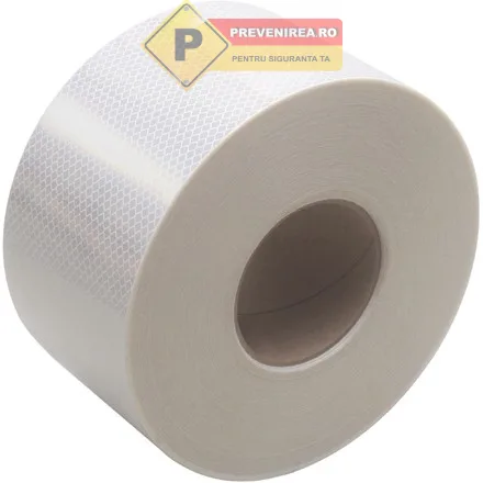 Bandă reflectorizantă albă profesională pentru medii comerciale și industriale