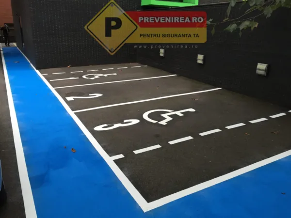 Marcaje amenajare parcare cu handicap