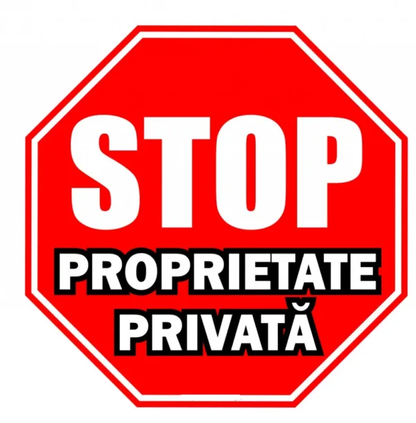 Șablon STOP trafic pentru marcaj rutier