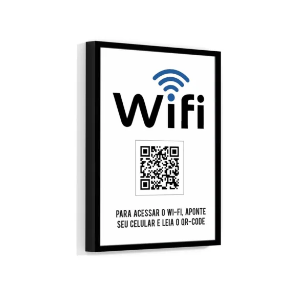 Semn cu Qr Code Wi-Fi