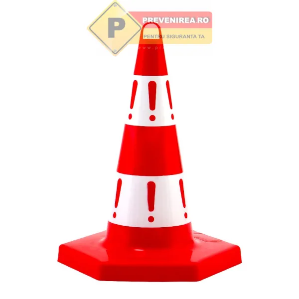Con de Trafic Durabil din Plastic - Protecție și Organizare Trafic