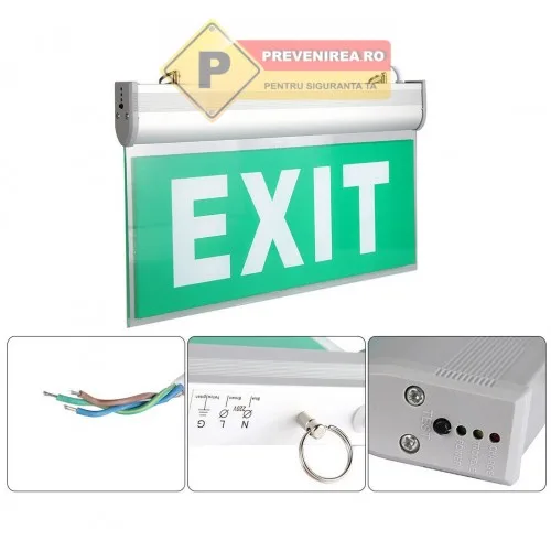 Lampa de urgenta pentru iesire cu acumulator si leduri
