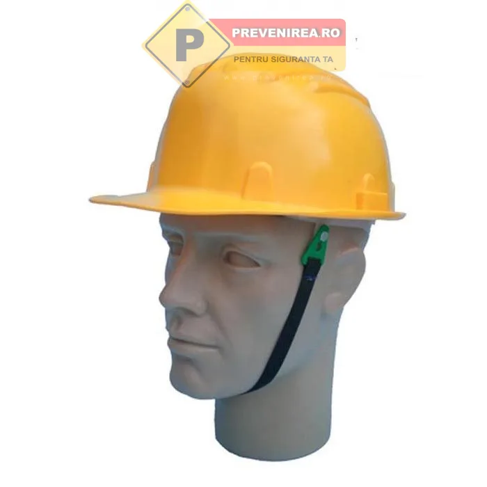 Cască de protecție galbenă pentru muncitori - Personalizare disponibilă