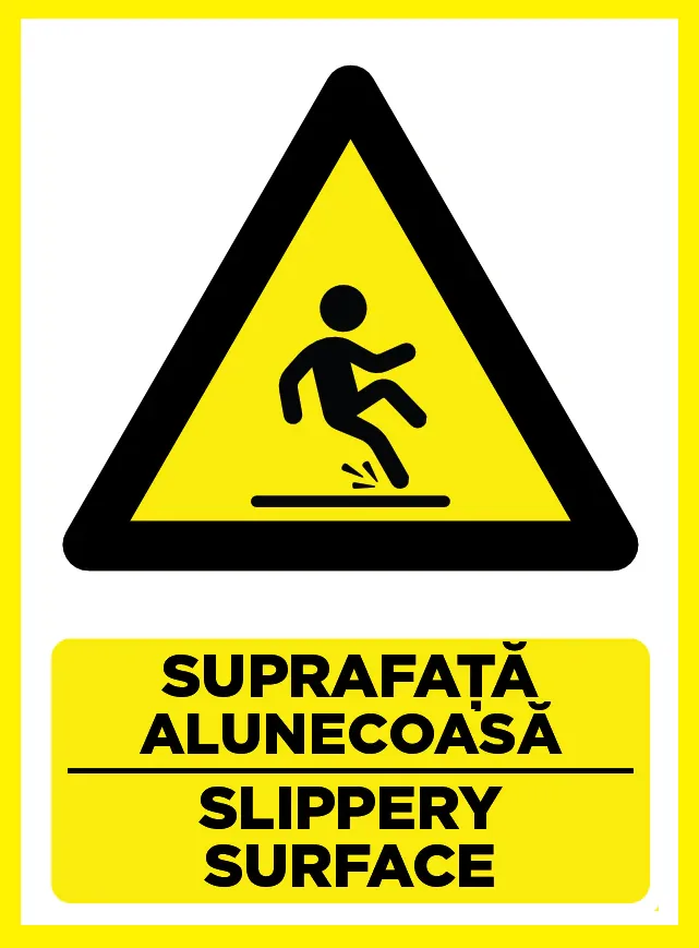 Placuta pentru suprafata alunecoasa slippery surface