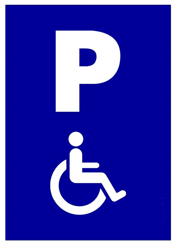 Placuta de parcare persoane cu handicap