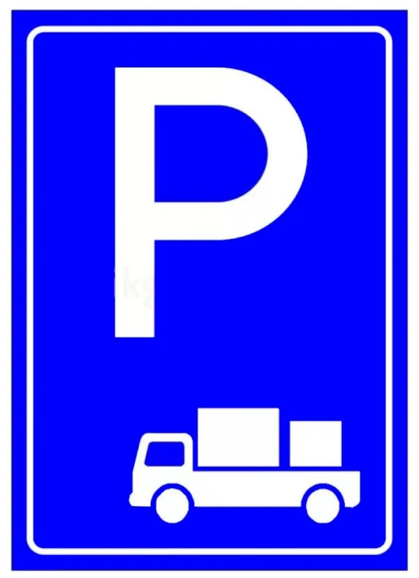 Placuta pentru parcare marfa