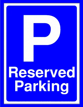 Placuta pentru rezervare parking