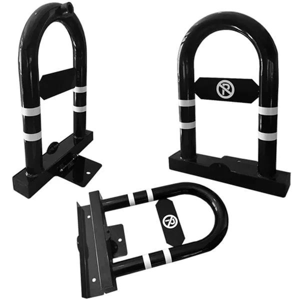 Blocator Industrial Negru pentru Loc de Parcare - Protecție Completă și Siguranță